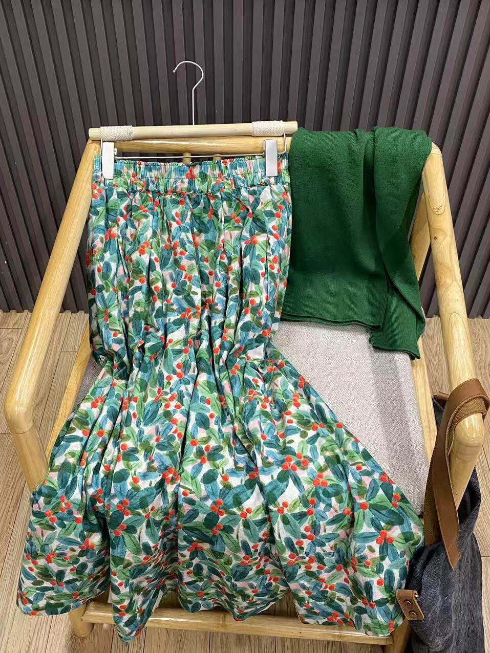 Midi Skirt Floral - Retro Floral Midi Skirt plus Size