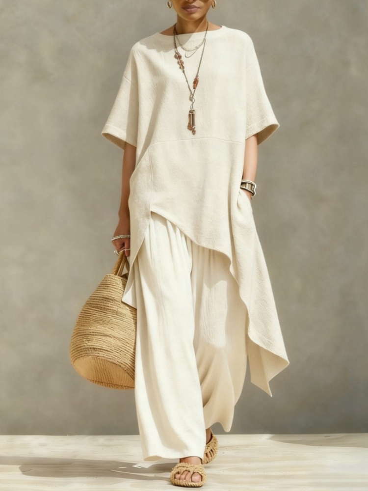 Women Cotton Linen Pant Sets 2 - Linen Pant Wide 리뷰 및 가격