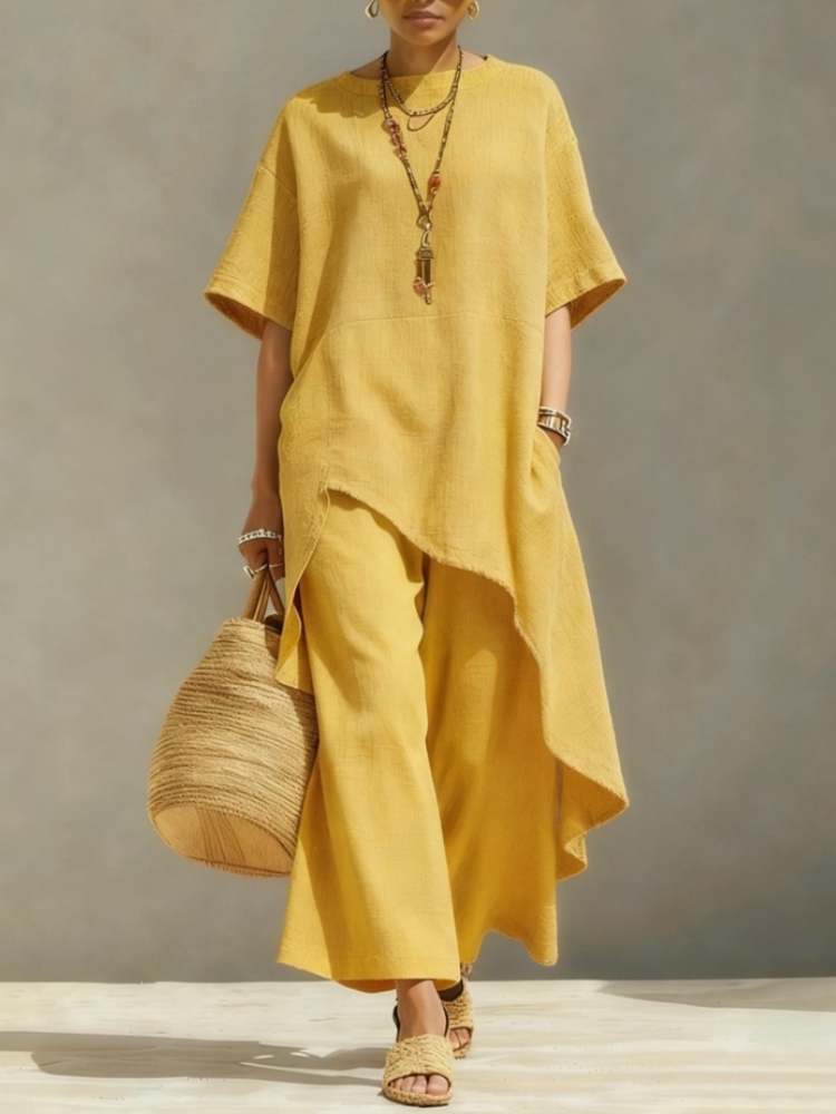 Women Cotton Linen Pant Sets 2 - Linen Pant Wide 리뷰 및 가격