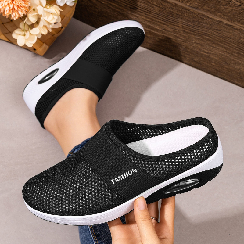 Women Hollow Mesh Mules Slip O - Wedge Espadrille Women 리뷰 및 가격