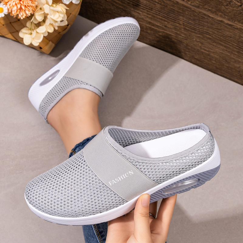 Women Hollow Mesh Mules Slip O - Wedge Espadrille Women 리뷰 및 가격