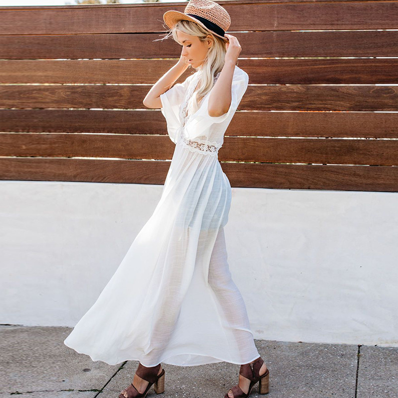 Women Beach Dress Swimwear Sex - Cover Up Kaftan 리뷰 및 가격