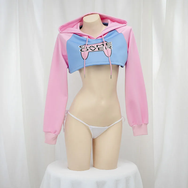 Cute Long Sleeve Crop Top Hood - Crop Top Crochet 리뷰 및 가격