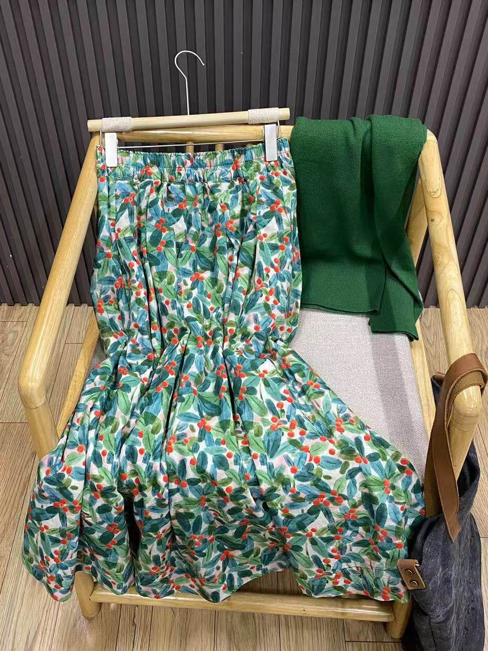 Retro Floral Midi Skirt plus S - Midi Skirt Floral 리뷰 및 가격