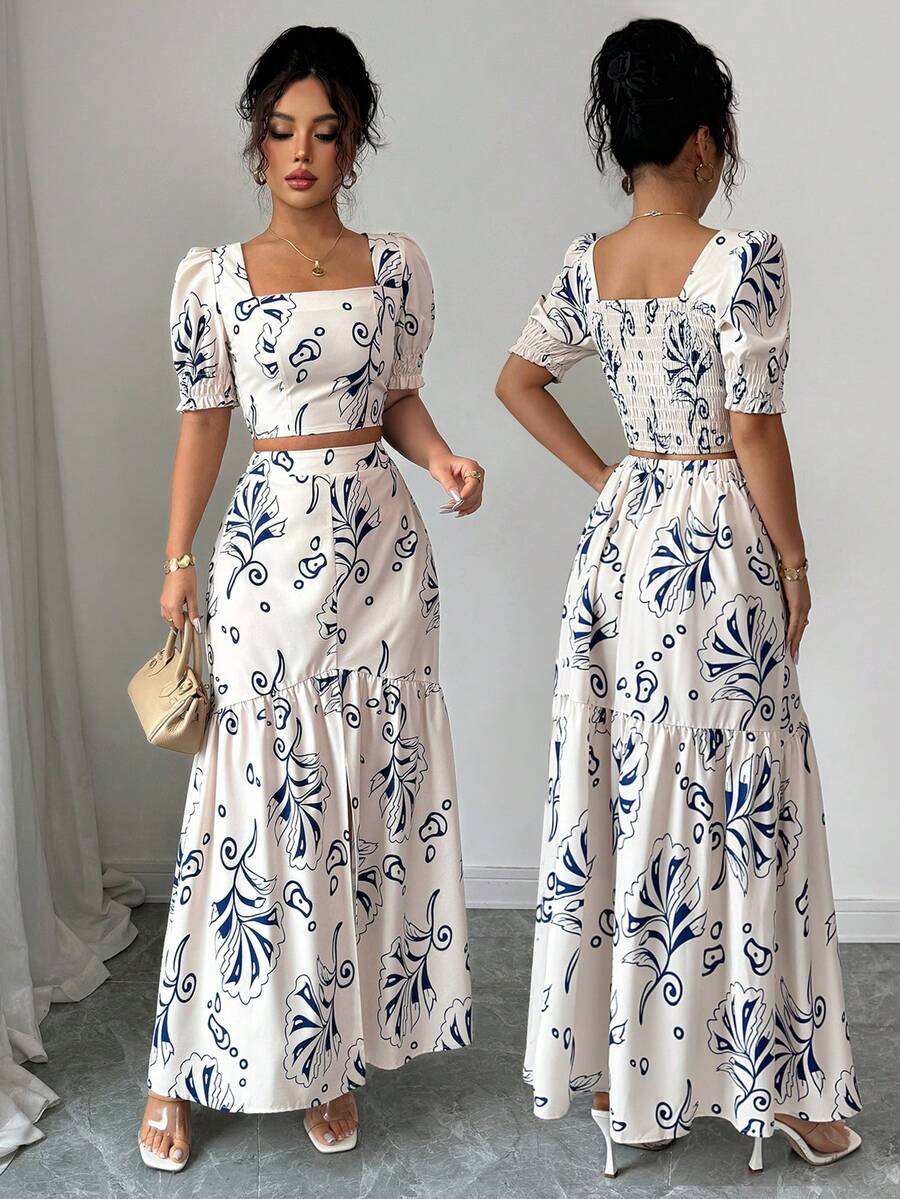2026 Women Summer Two Piece Ou - Romper Floral Print 리뷰 및 가격