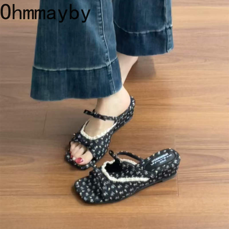 2026 Summer Floral Wedges Heel - Romper Floral Print 리뷰 및 가격