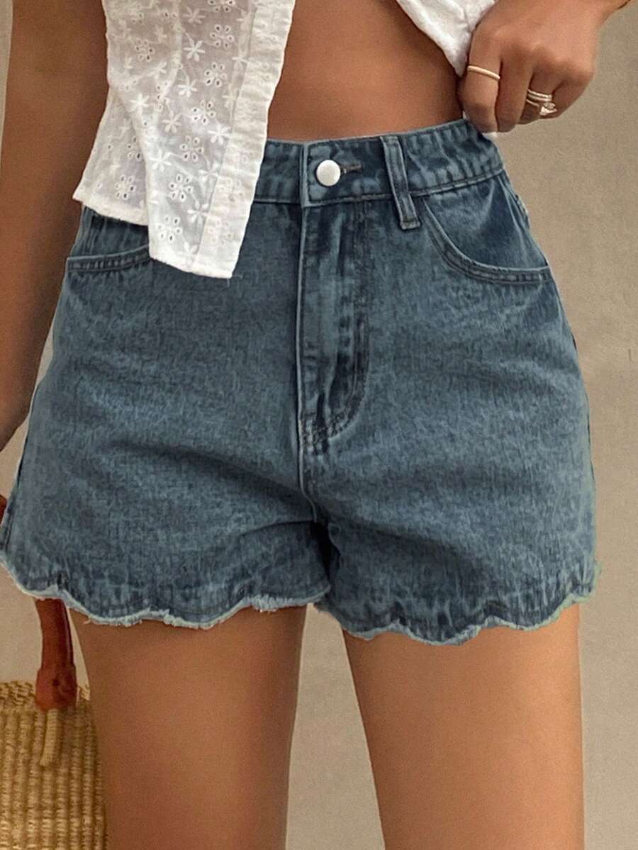 Women Loose Casual Denim Short - Shorts Denim Frayed 리뷰 및 가격