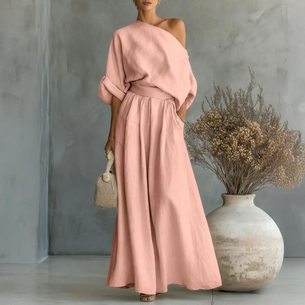 Women Blouse Pants Set Elegant - Blouse Off Shoulder 리뷰 및 가격
