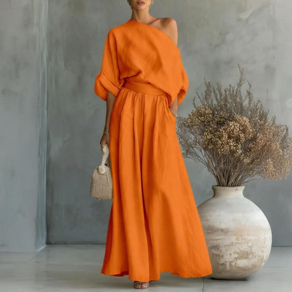 Women Blouse Pants Set Elegant - Blouse Off Shoulder 리뷰 및 가격
