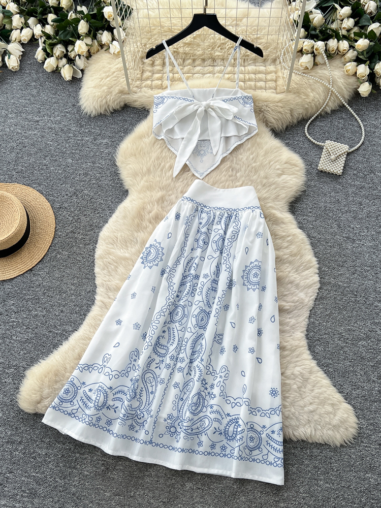 Summer Floral Embroidery Two-P - Romper Floral Print 리뷰 및 가격