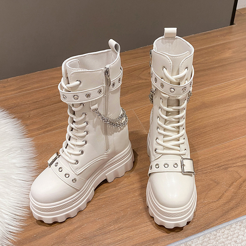 Autumn Thick Heel Ankle Boots  - Wedge Espadrille Women 리뷰 및 가격