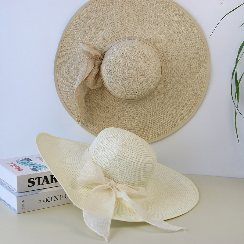 Summer Women Straw Hat Bowknot - Hat Floppy Wide 리뷰 및 가격