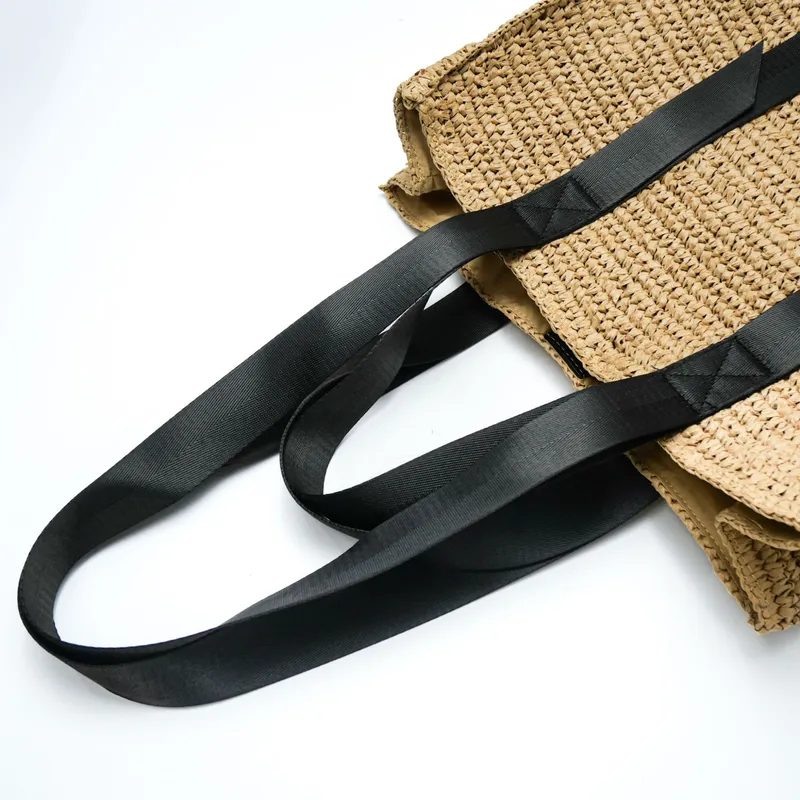 Retro hand-woven straw shoulde - Tote Bag Beach 리뷰 및 가격