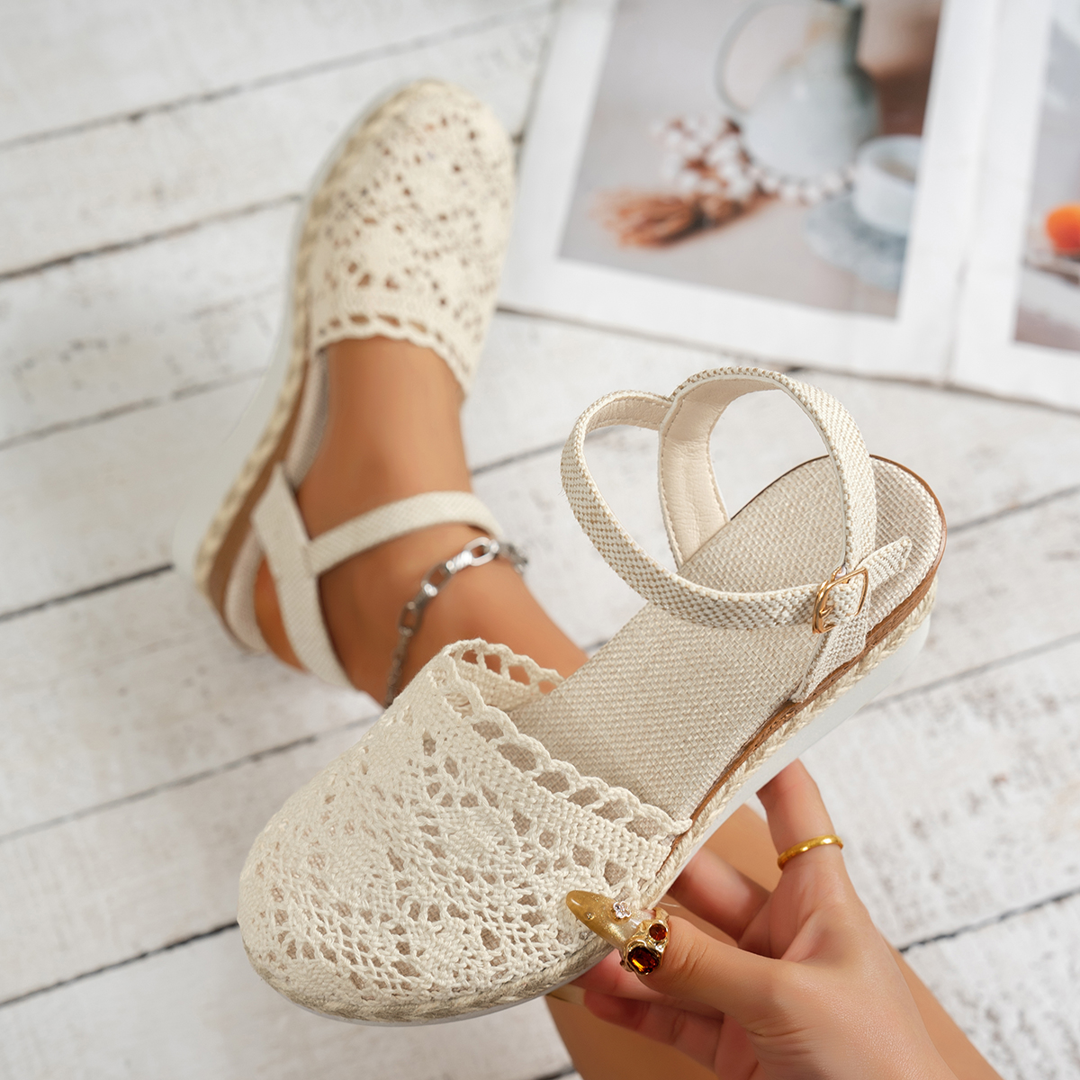 Women Wedge Sandals 2025 Summe - Wedge Espadrille Women 리뷰 및 가격
