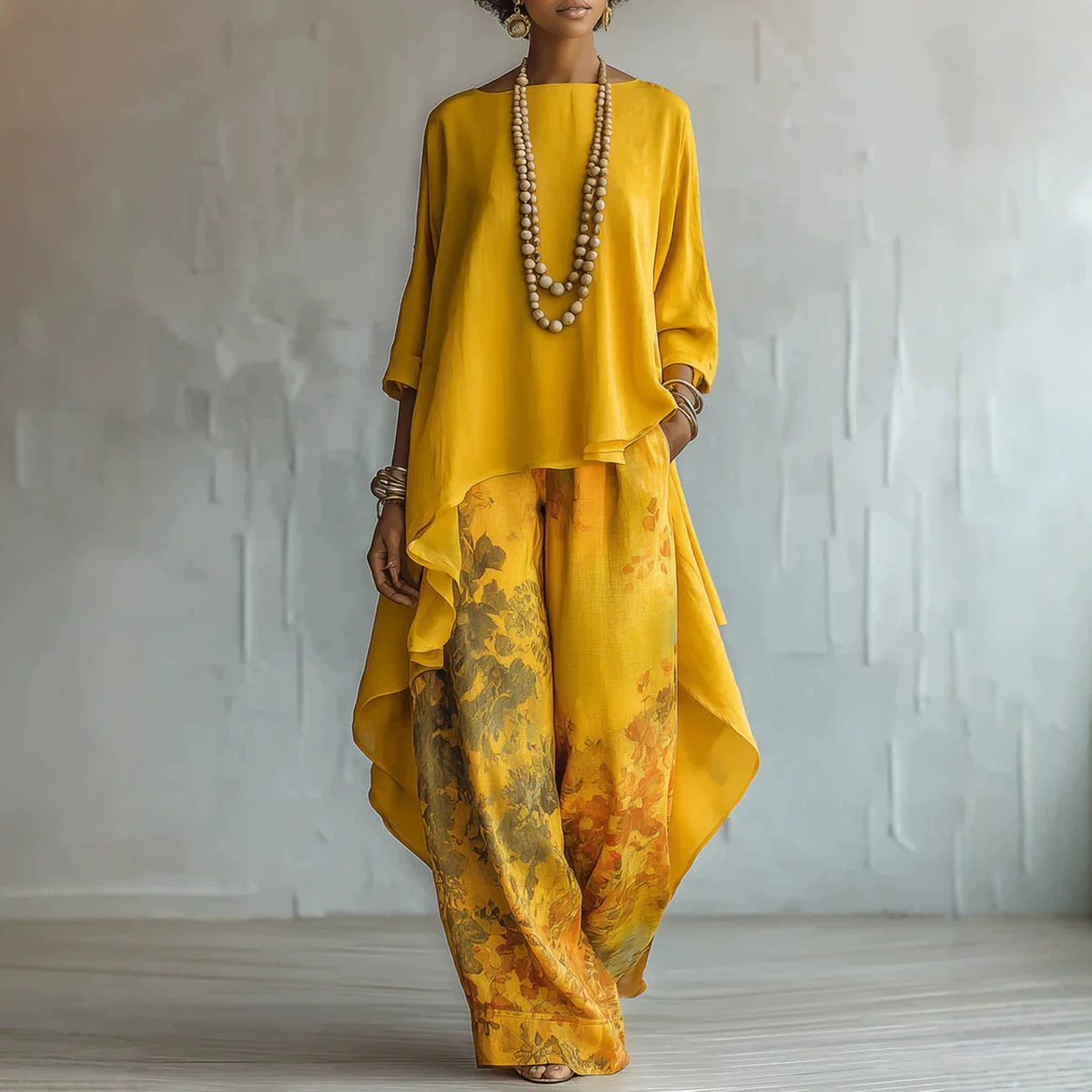 Women's 2-Piece Linen Outfit S - Linen Pant Wide 리뷰 및 가격