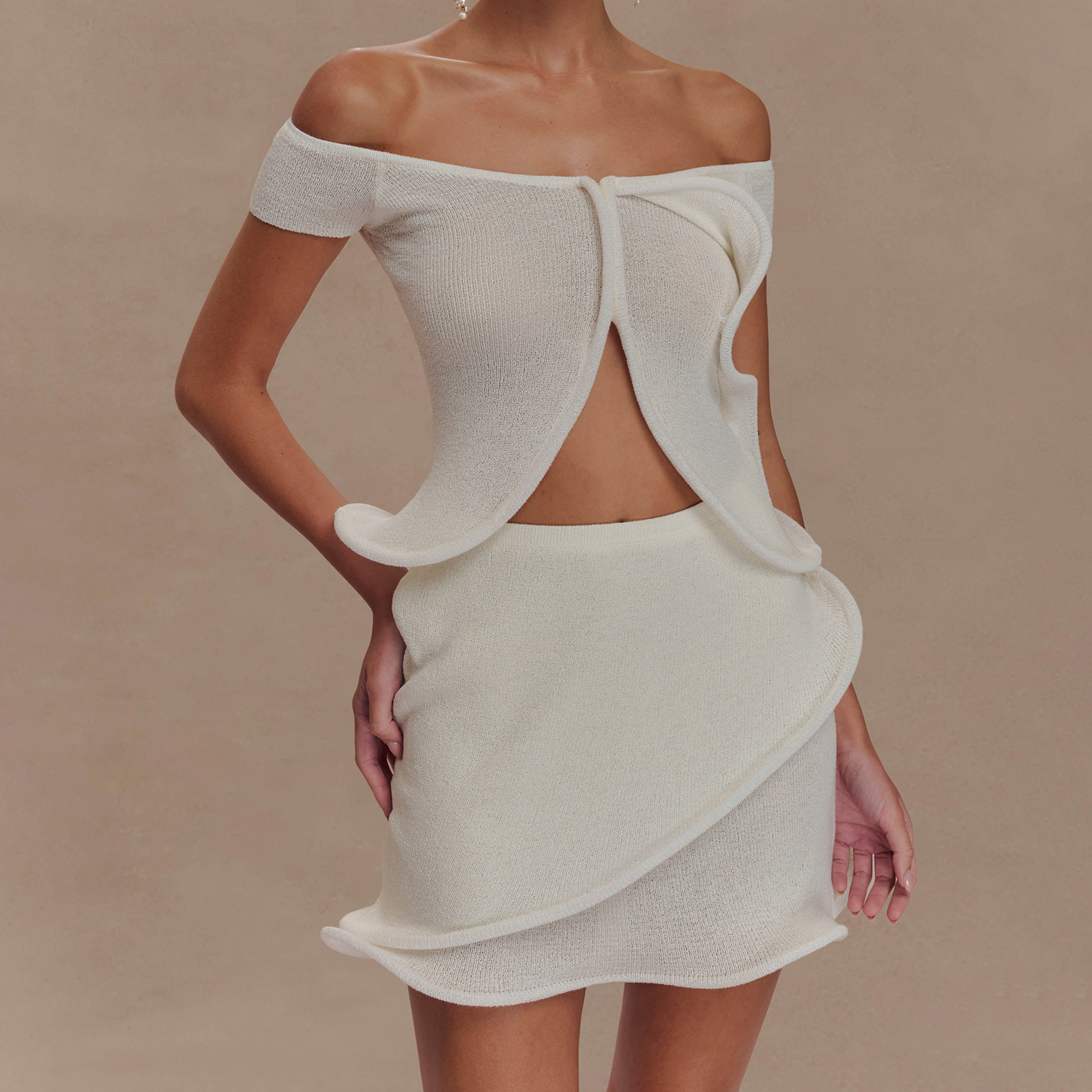 Women Skirt Set Off-Shoulder S - Crop Top Crochet 리뷰 및 가격