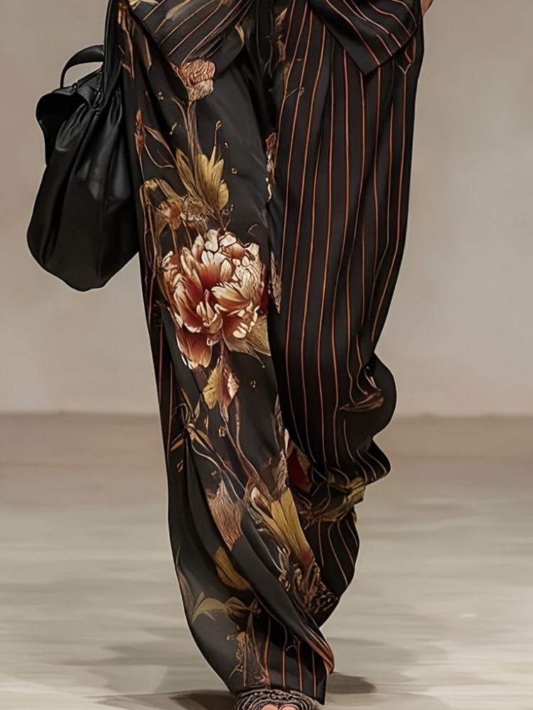 Chiffon Women Summer 2PCS Matc - Romper Floral Print 리뷰 및 가격