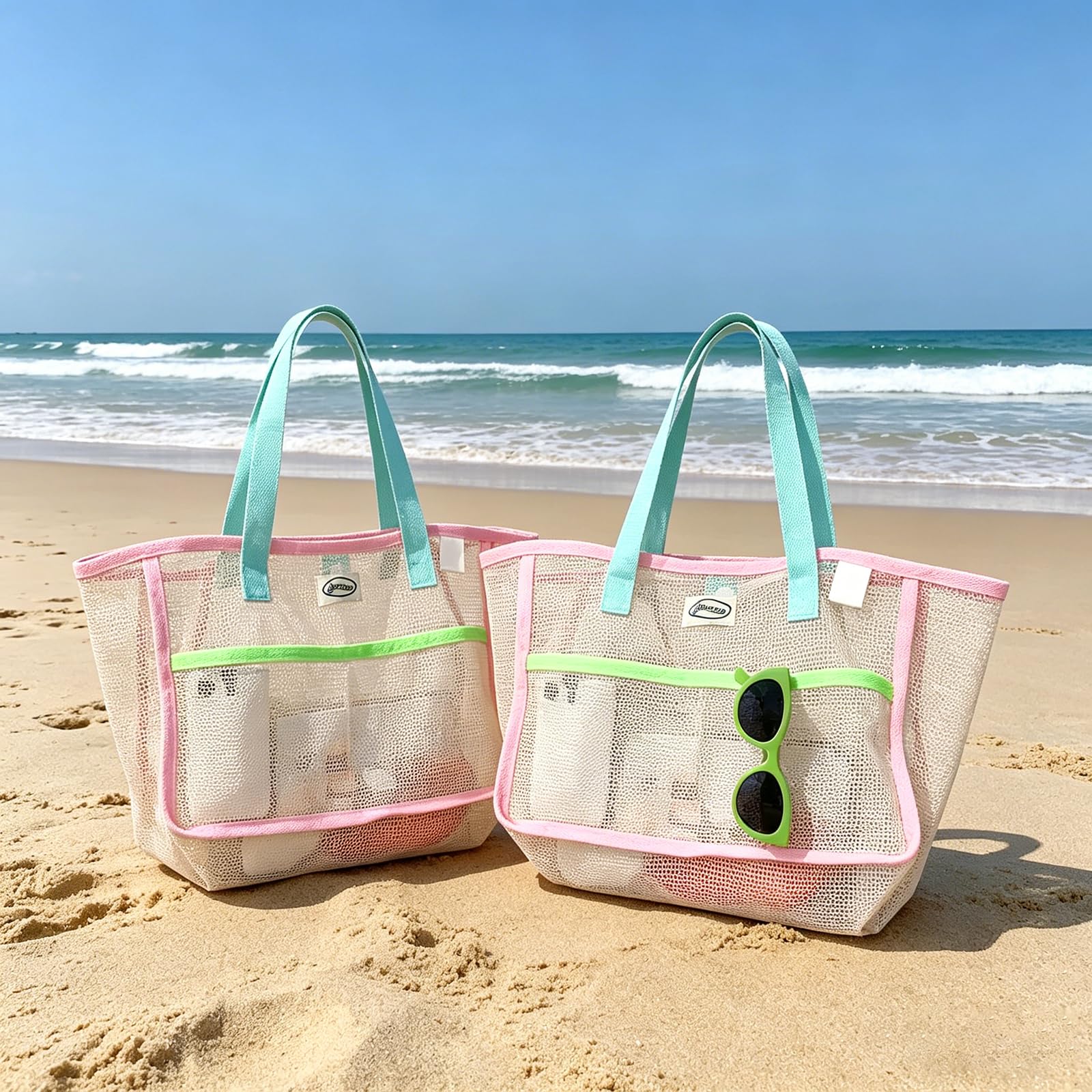 Beach Bags for Women Colorful  - Tote Bag Beach 리뷰 및 가격
