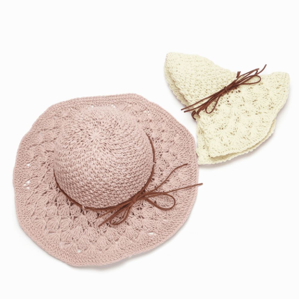 Handwoven Crochet Straw Hat Wi - Hat Floppy Wide 리뷰 및 가격