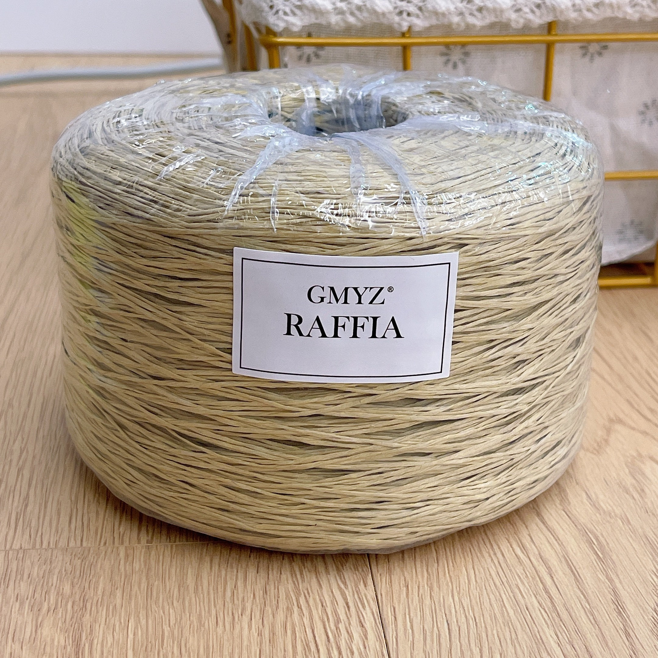 Plain Raffia Yarn Natural 220g - Crochet Bag Raffia 리뷰 및 가격