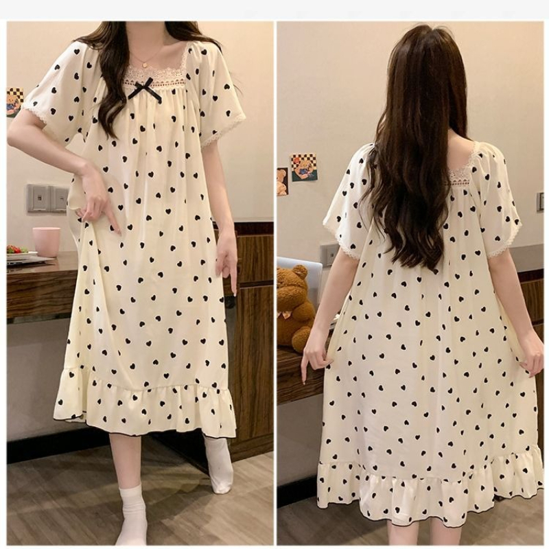 Plus Size Princess Style NIght - Romper Floral Print 리뷰 및 가격