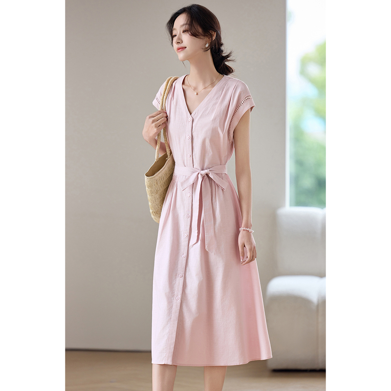 SENTUBILA Women's Midi Pink Dr - Linen Dress Wrap 리뷰 및 가격