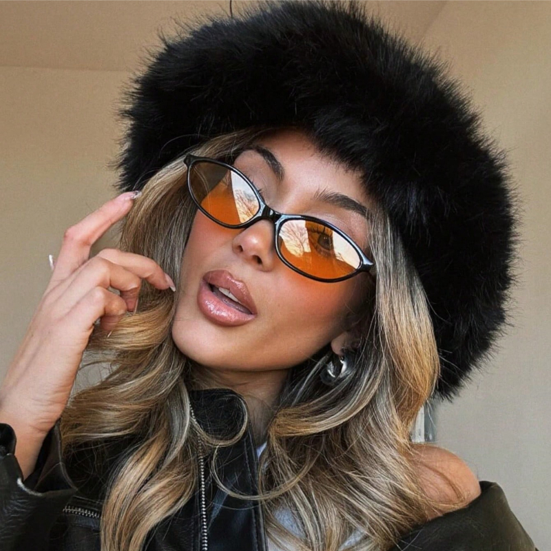 Retro Oval Frame Sunglasses Fa - Sunglasses Cat Eye 리뷰 및 가격