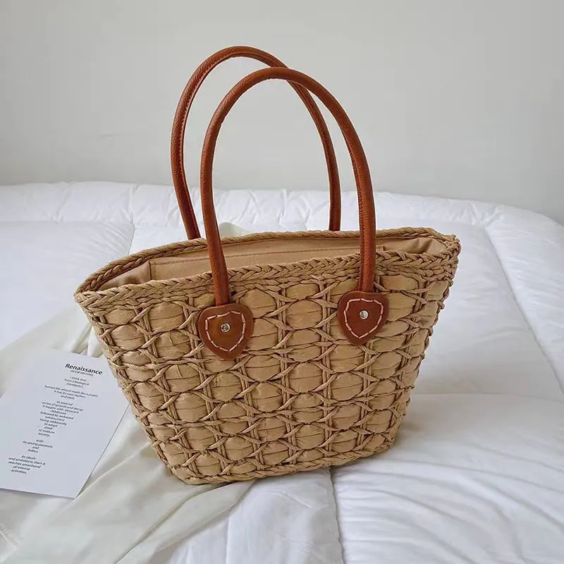 Retro European American woven  - Tote Bag Beach 리뷰 및 가격