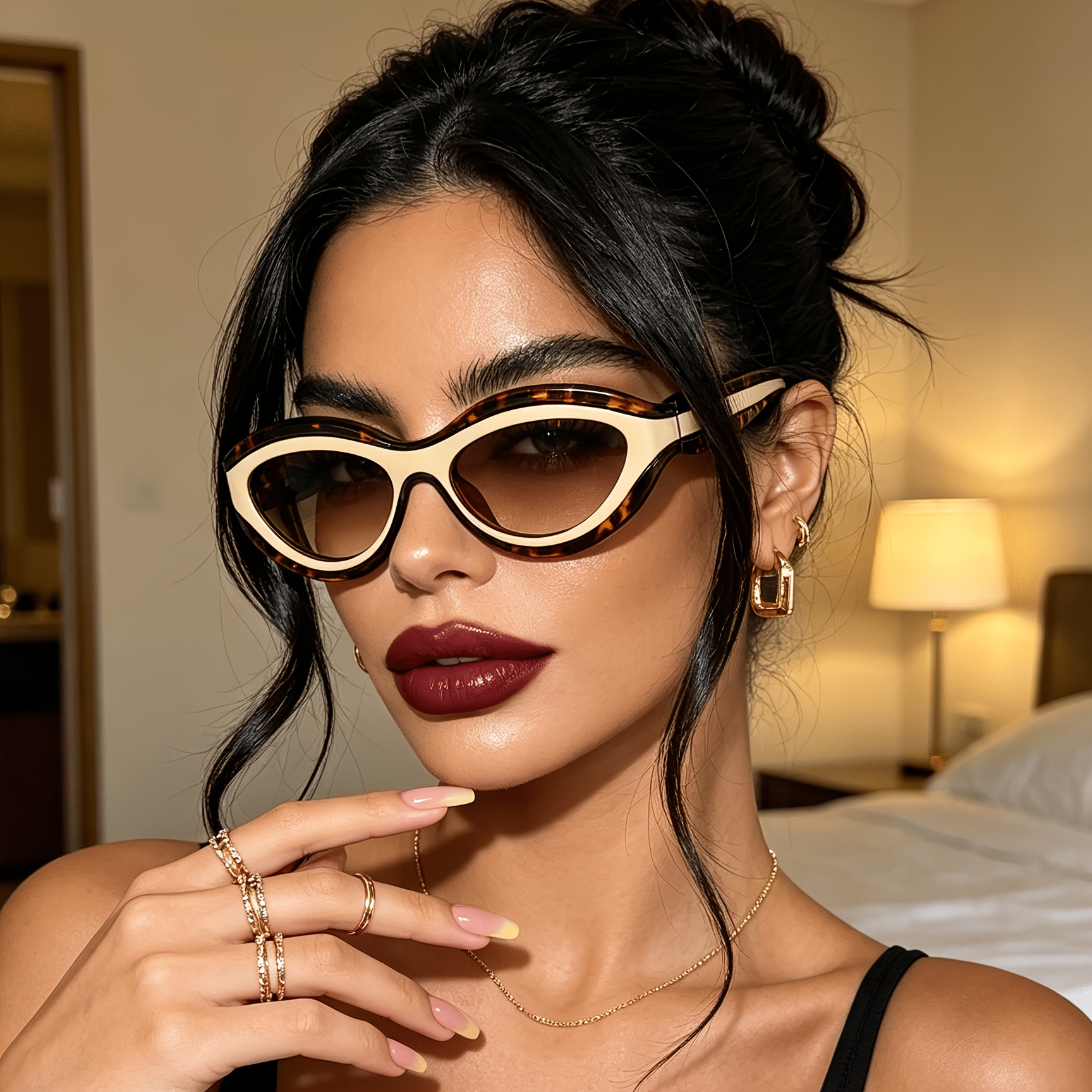 European and American ins new  - Sunglasses Cat Eye 리뷰 및 가격