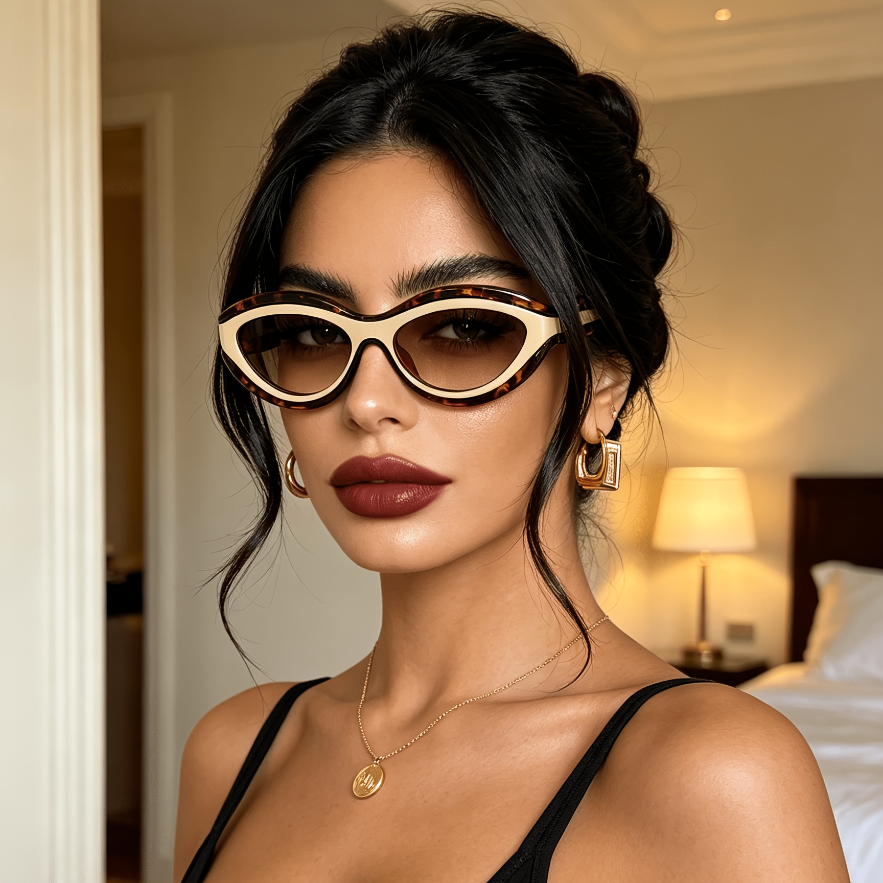 European and American ins new  - Sunglasses Cat Eye 리뷰 및 가격