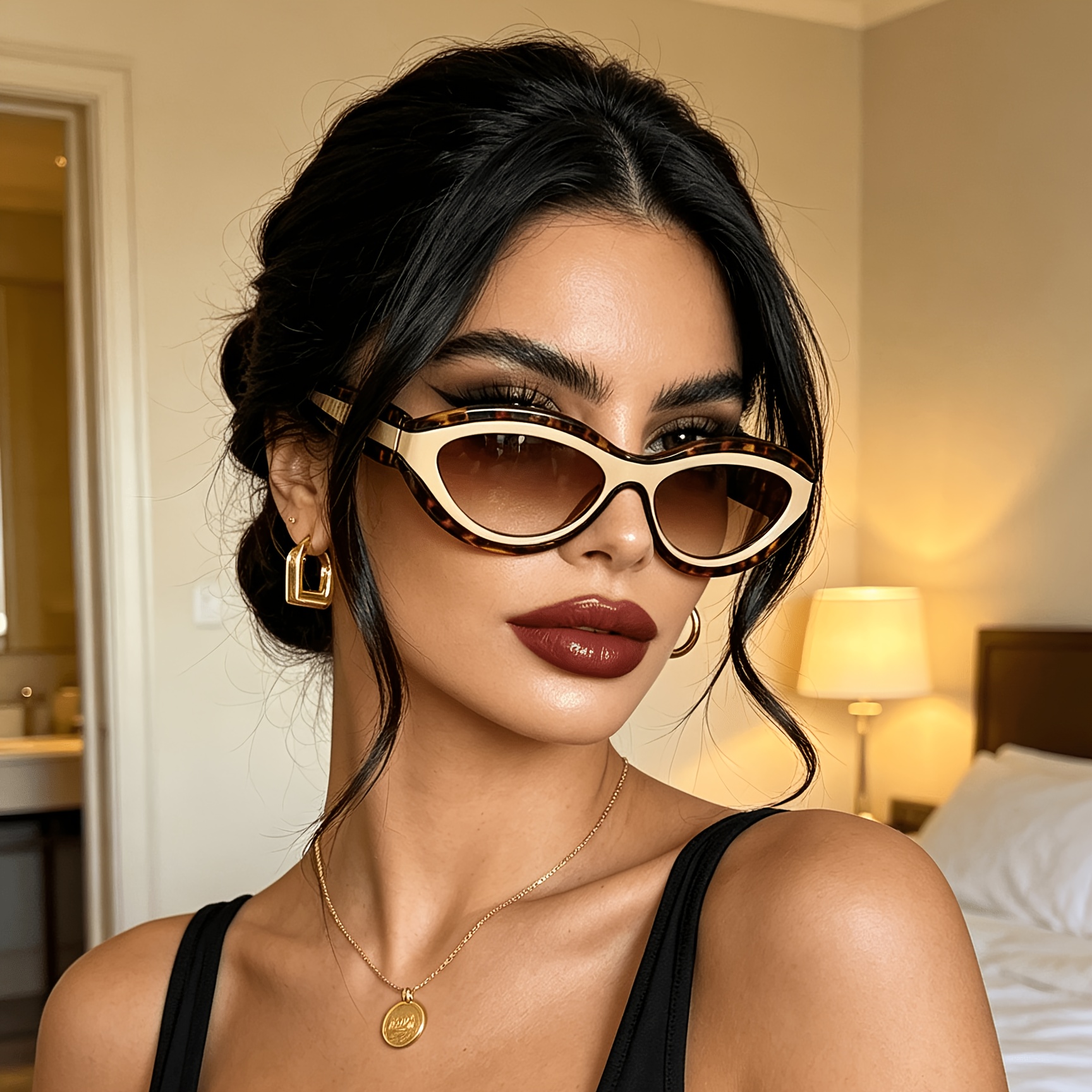 European and American ins new  - Sunglasses Cat Eye 리뷰 및 가격