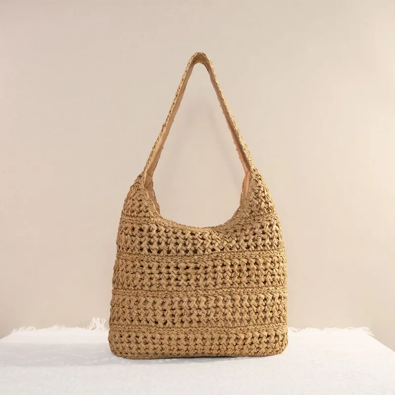 Hollow Straw Handwoven Tote Ba - Tote Bag Beach 리뷰 및 가격