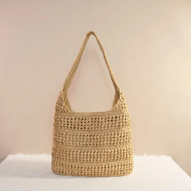 Hollow Straw Handwoven Tote Ba - Tote Bag Beach 리뷰 및 가격