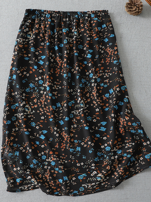 Summer 2026 New Elastic Waist  - Midi Skirt Floral 리뷰 및 가격
